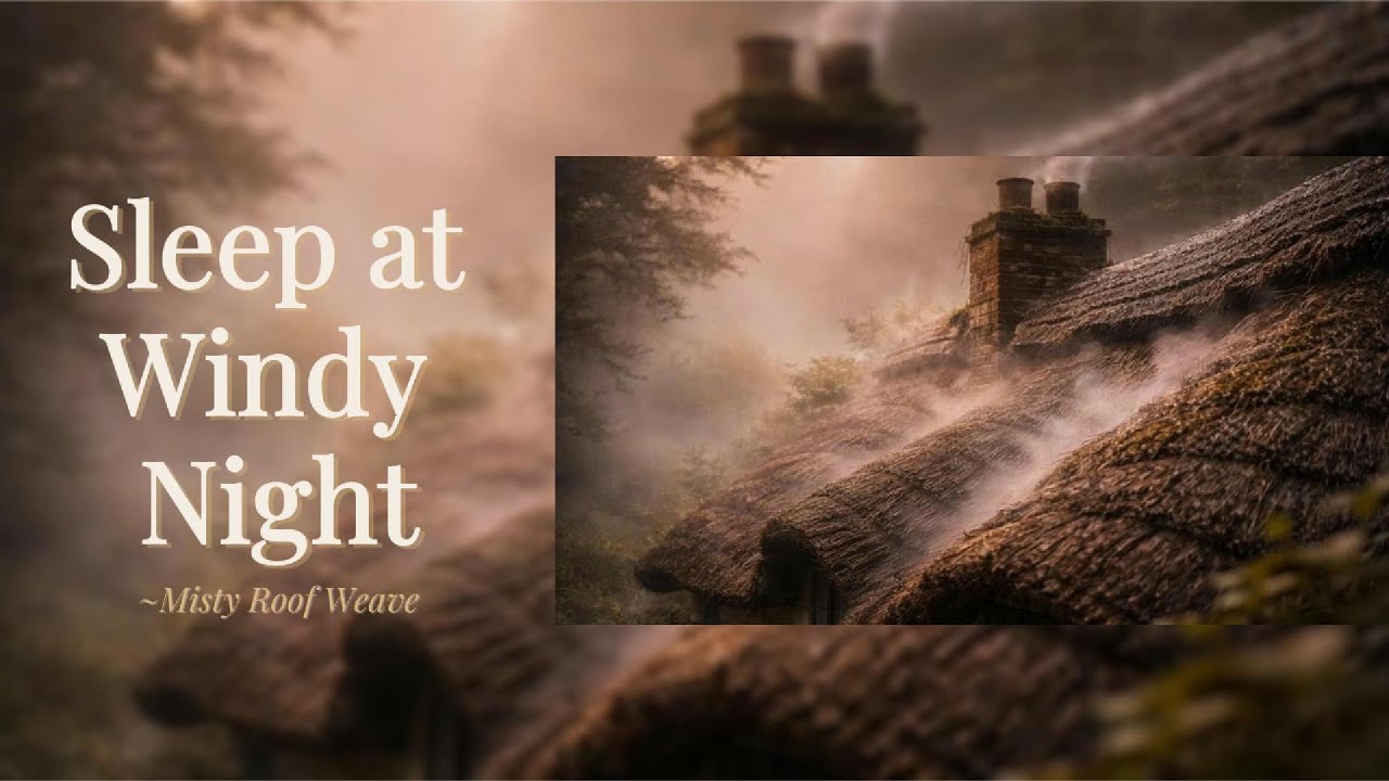 Night Wind Sounds for Deep Sleep — Misty Roof Weave Bedtime Story