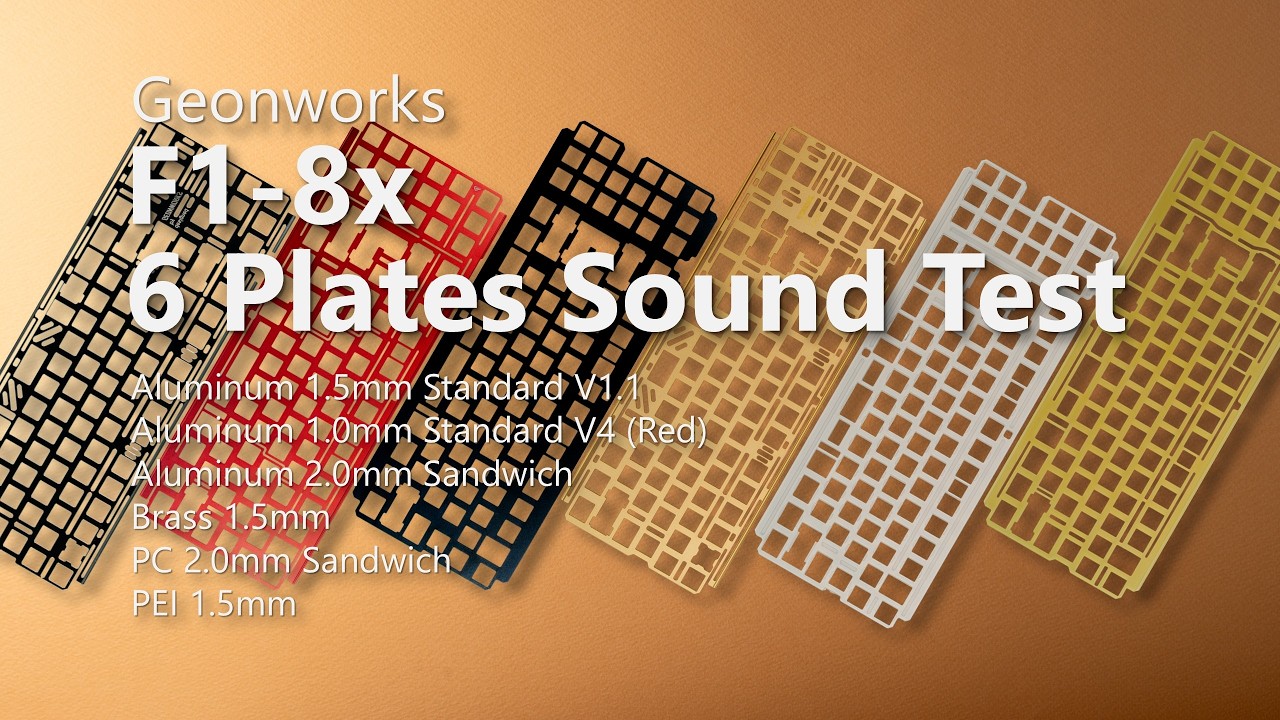 Geonworks F1-8x V2 - 6 Plates Sound Test