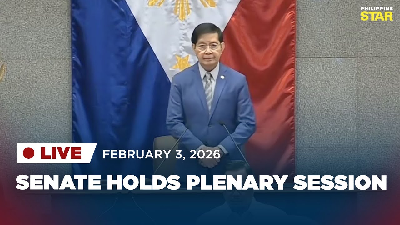 LIVESTREAM: Senate holds plenary session (February 3, 2026)