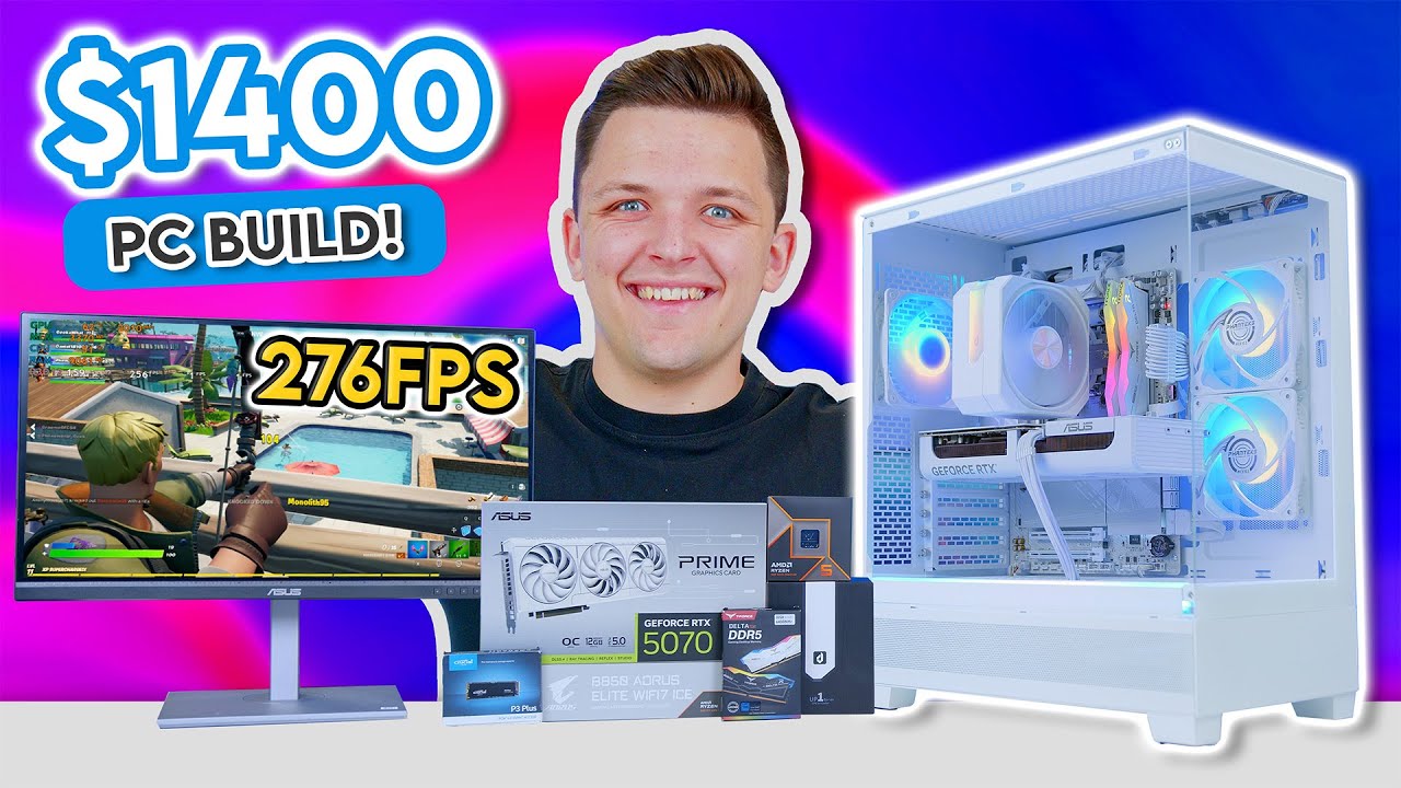 Best $1400 Gaming PC Build 2025! 👑 [Full 1440p Build Guide w/ Benchmarks]