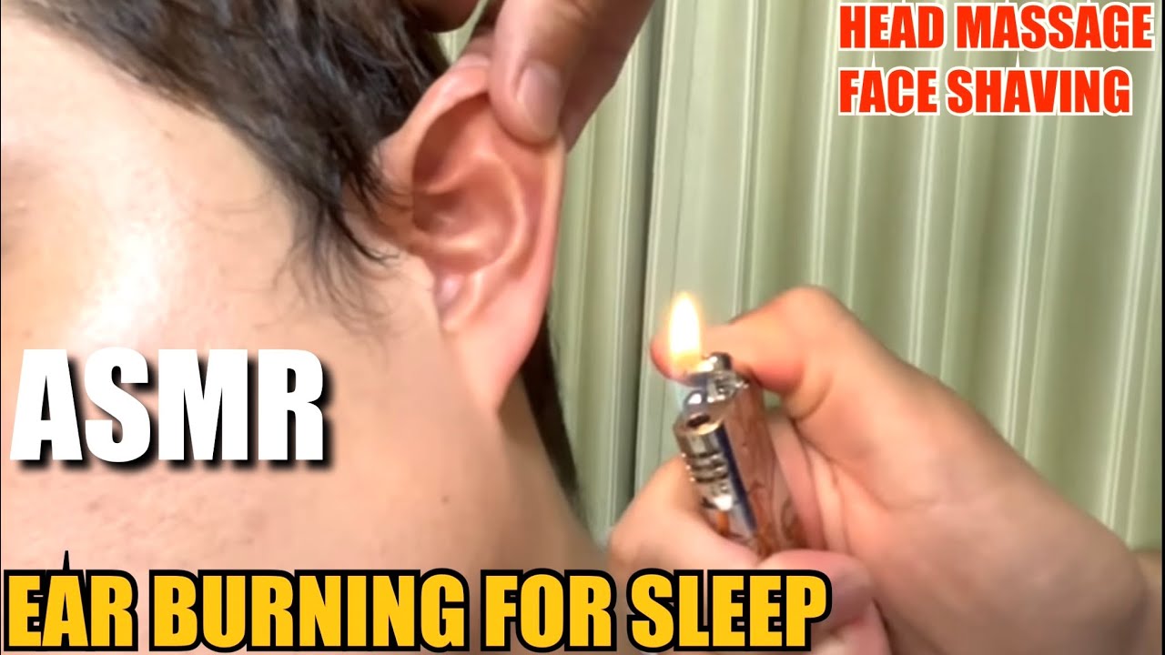 【ASMR】Ear Burning🔥Head and Ear massage for Sleep