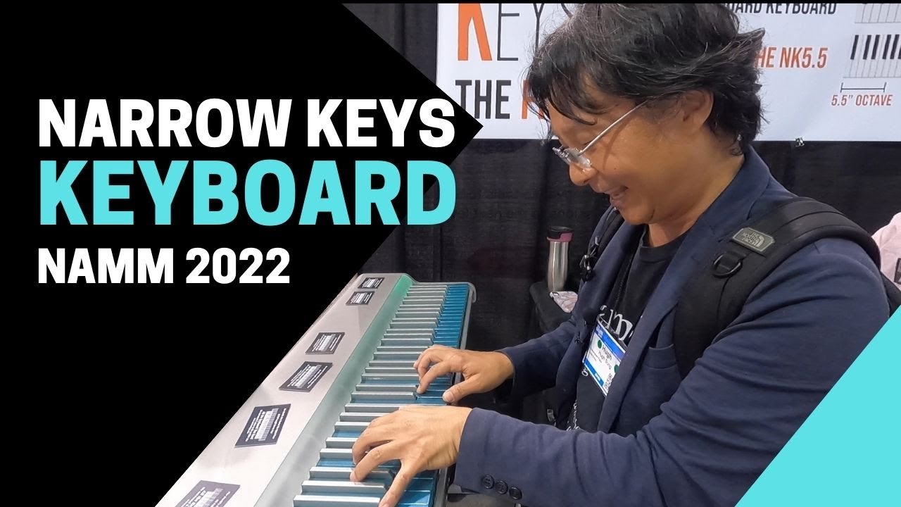 Narrow Keys Keyboard at The NAMM Show 2022