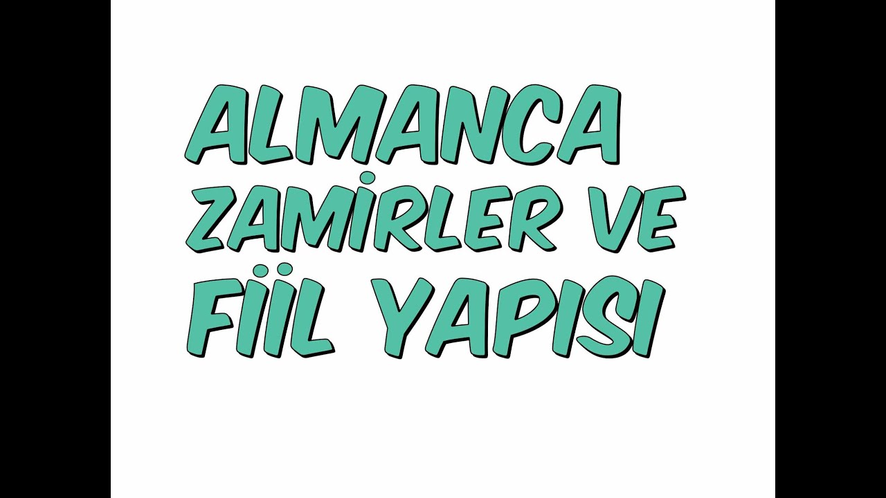 9dk'da ZAMİRLER ve FİİL YAPISI | Almanca