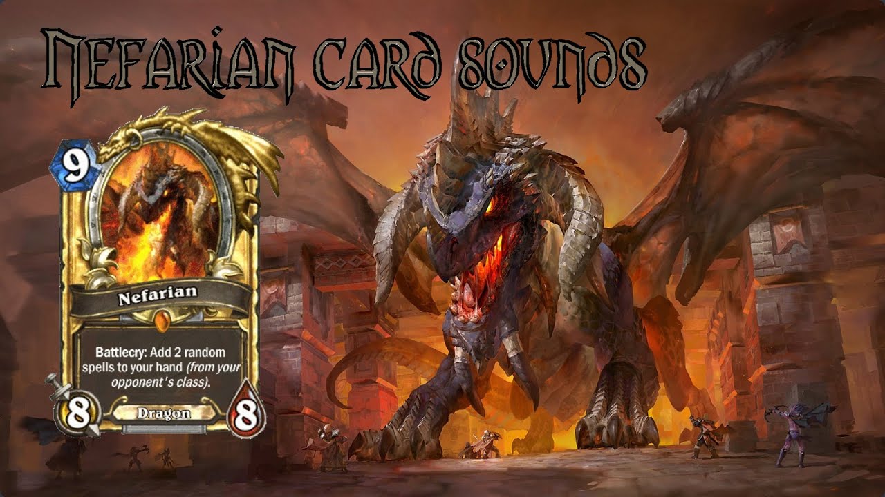 Hearthstone: Nefarian card sounds (against all heroes)