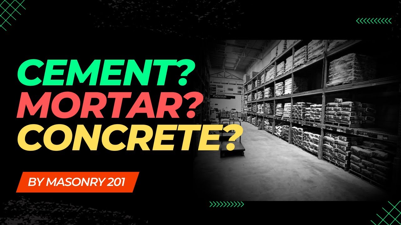 Цемент? Раствор? Бетон? В чём разница???