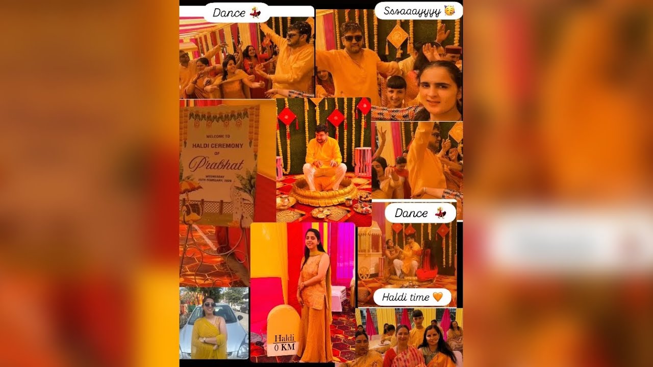 भाई की हल्दी…🧡🥳 