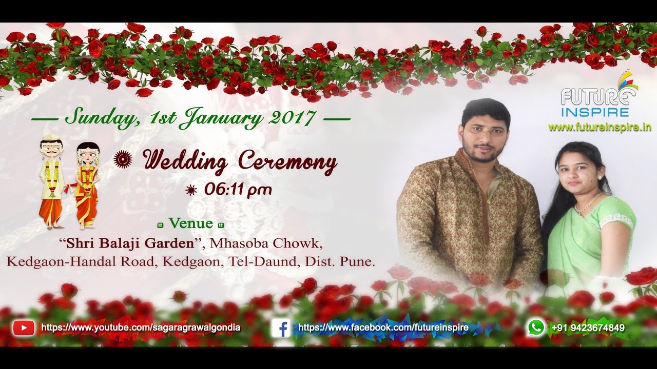 Sandip weds Rupali - Traditional [Premium] Wedding Invitation Video (25-DEC-2016)