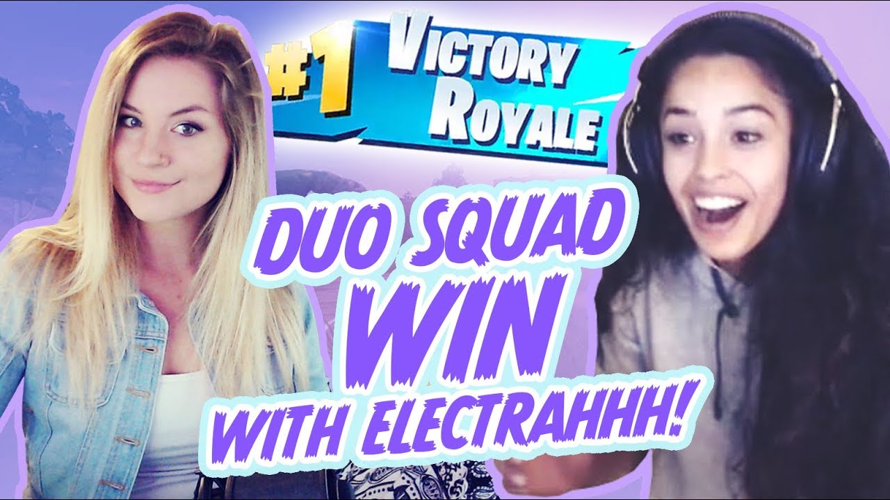 GIRL DUO SQUAD.. 19 KILLS?! FT. Electrahhh - Valkyrae Fortnite