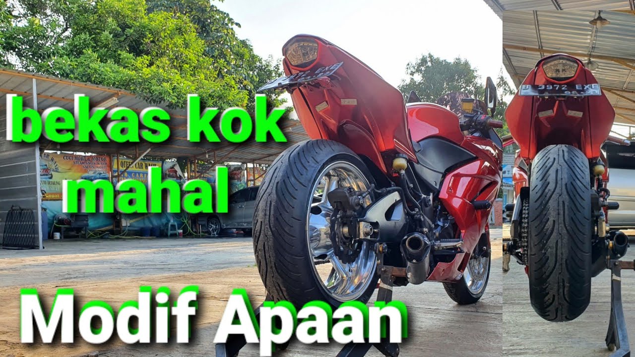 New Face Ninja 250R Upside down Zx10r Arm Gsx 1000 Velg tapak lebar Modifikasi motor