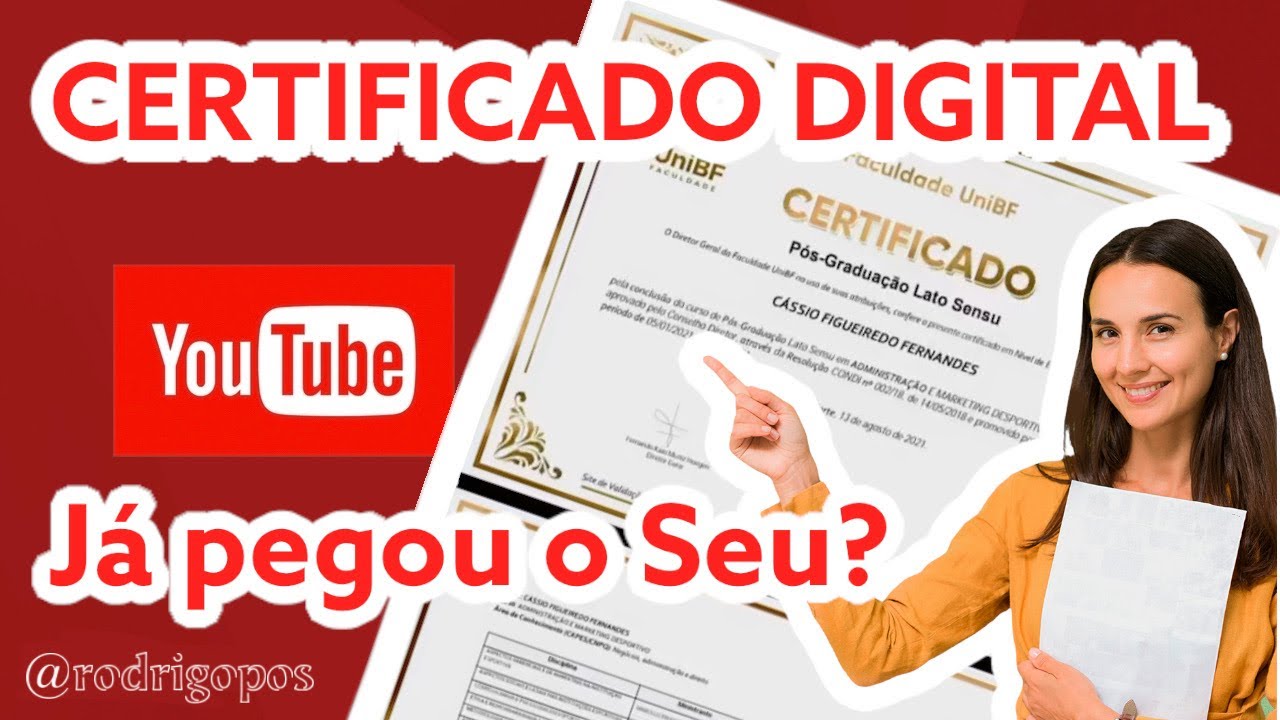 Sabe como pegar o CERTIFICADO digital na UniBF?