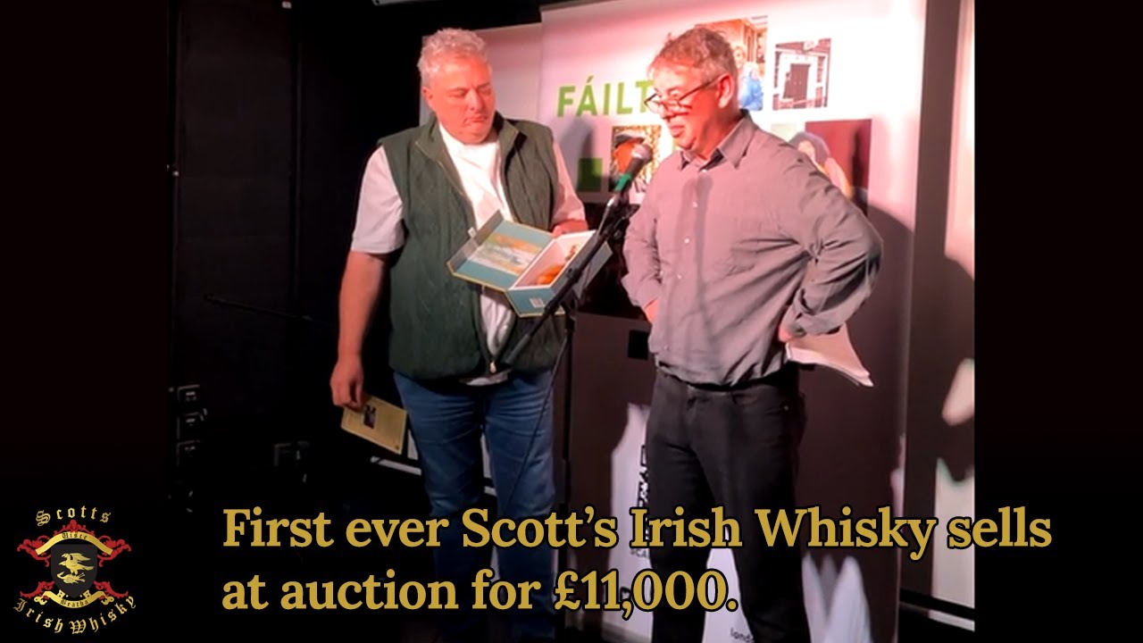 The First Ever Bottle Of Scott's Irish Whisky Sells for &pound;11,000 at Auction