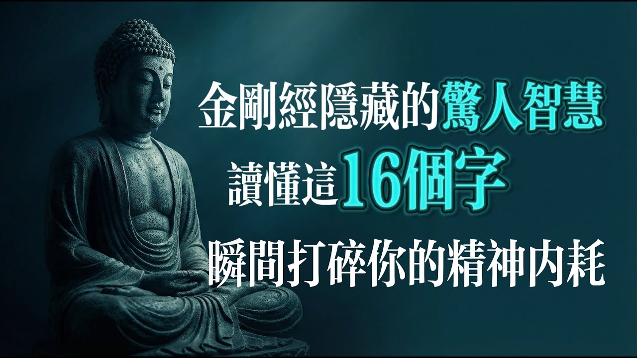 金剛經隱藏的「驚人智慧」：為何你活得這麼累？讀懂這16個字，瞬間打碎你的精神內耗！【頂級屠龍術】#金剛經 #覺醒 #放下 #琉光 #中年危機 #無常 #修心 #活在當下 #般若 #借假修真#佛学