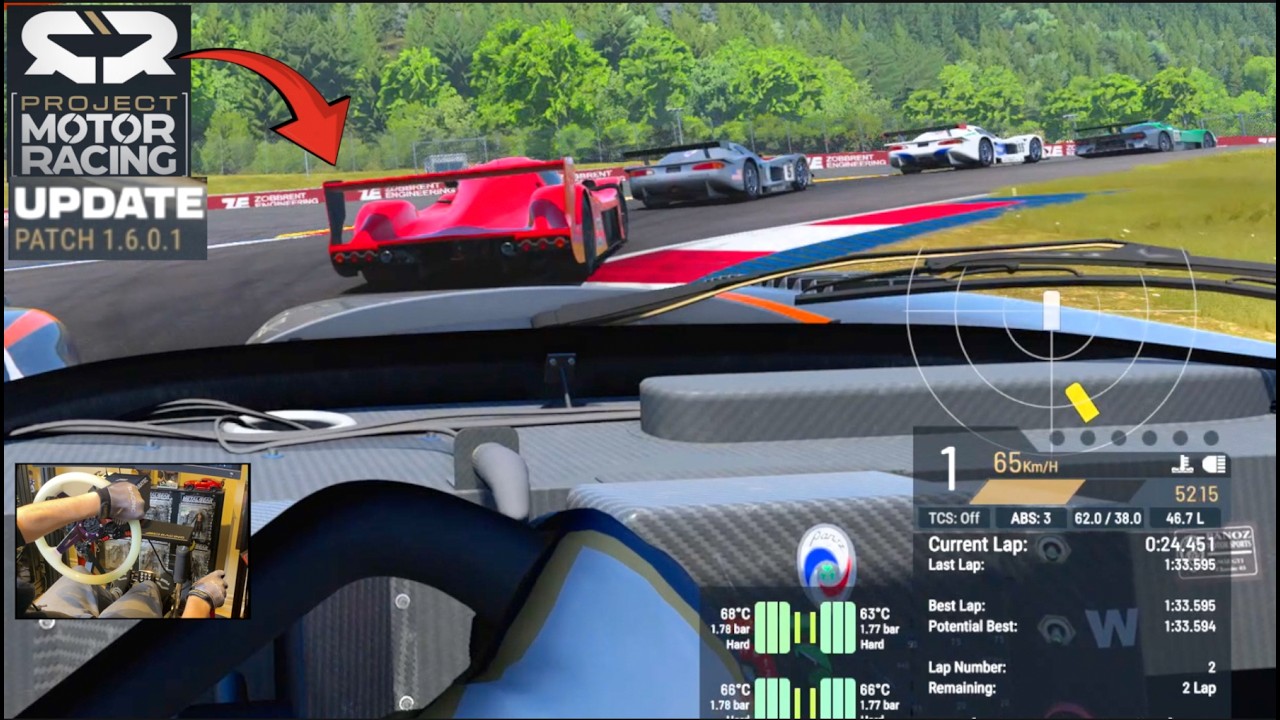 PMR Update 1.6.0.1 - Satisfying New TIRE Temperature Physics / HUD