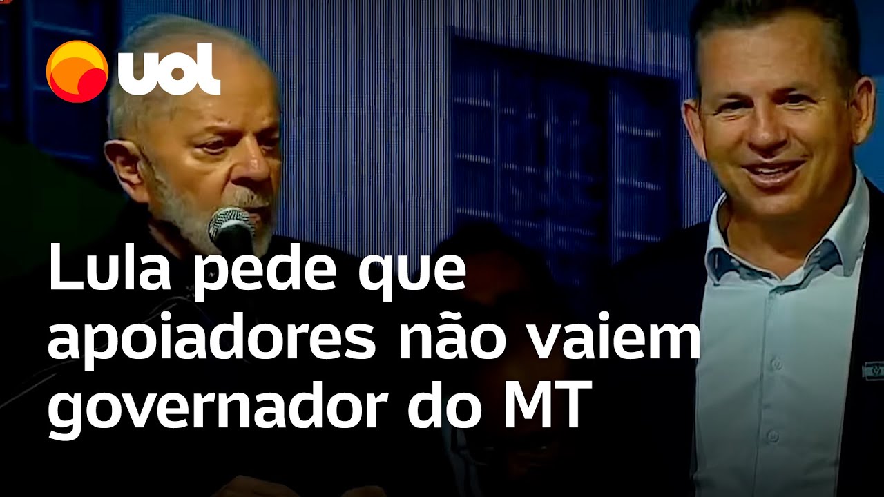 Governador do Mato Grosso é vaiado por apoiadores e Lula dá bronca: 'Tem que respeitar'
