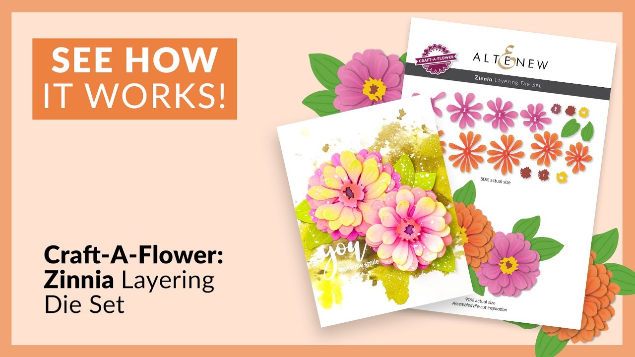 The Best Way to Layer Craft-A-Flower: Zinnia Layering Die Set