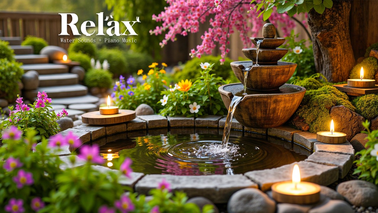 Relaxing Piano with Gentle Water Sounds 🌿 Healing Meditation Music for Deep Sleep & Inner Peace
