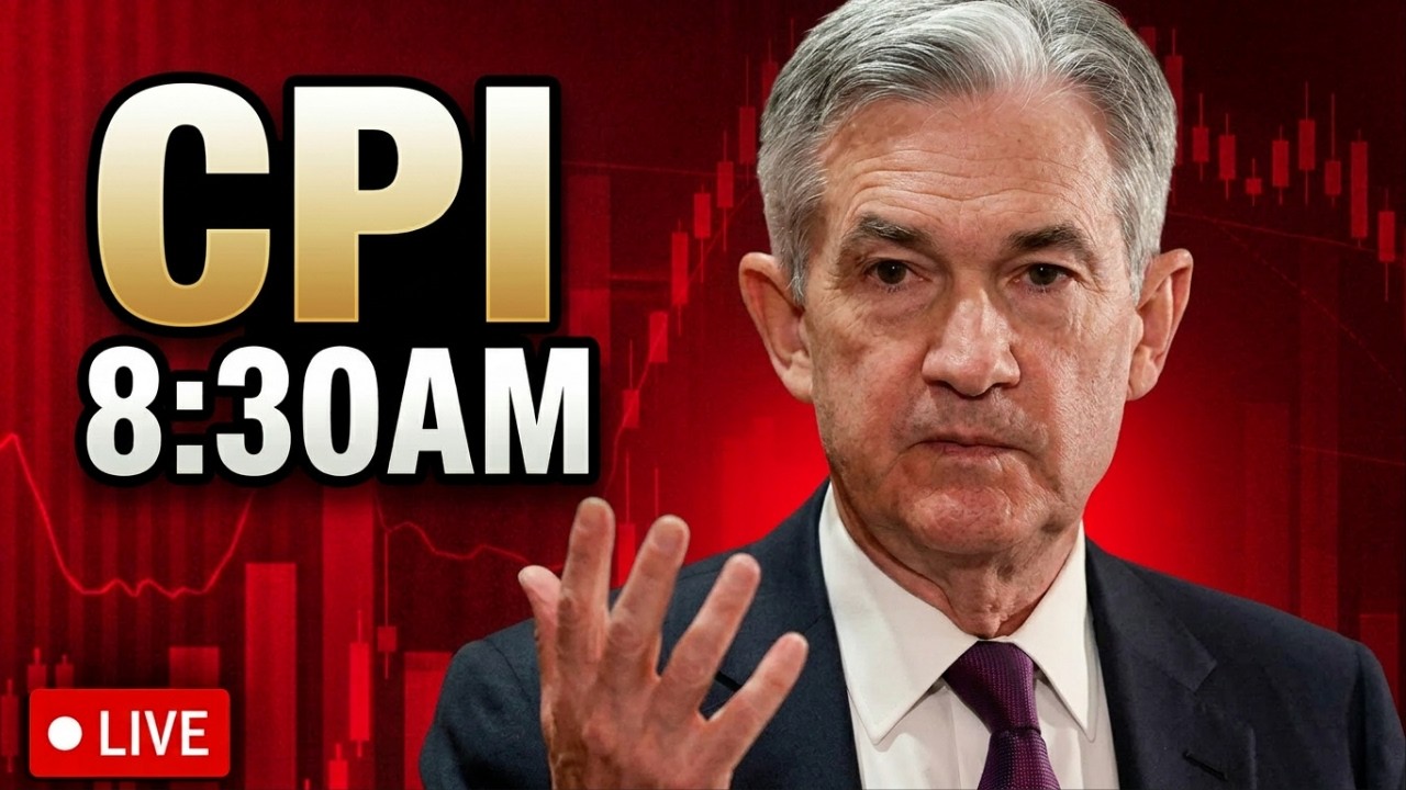🔴CPI INFLATION DATA HEATS! INFLATION SHOCK MARKETS?! | LIVE TRADING