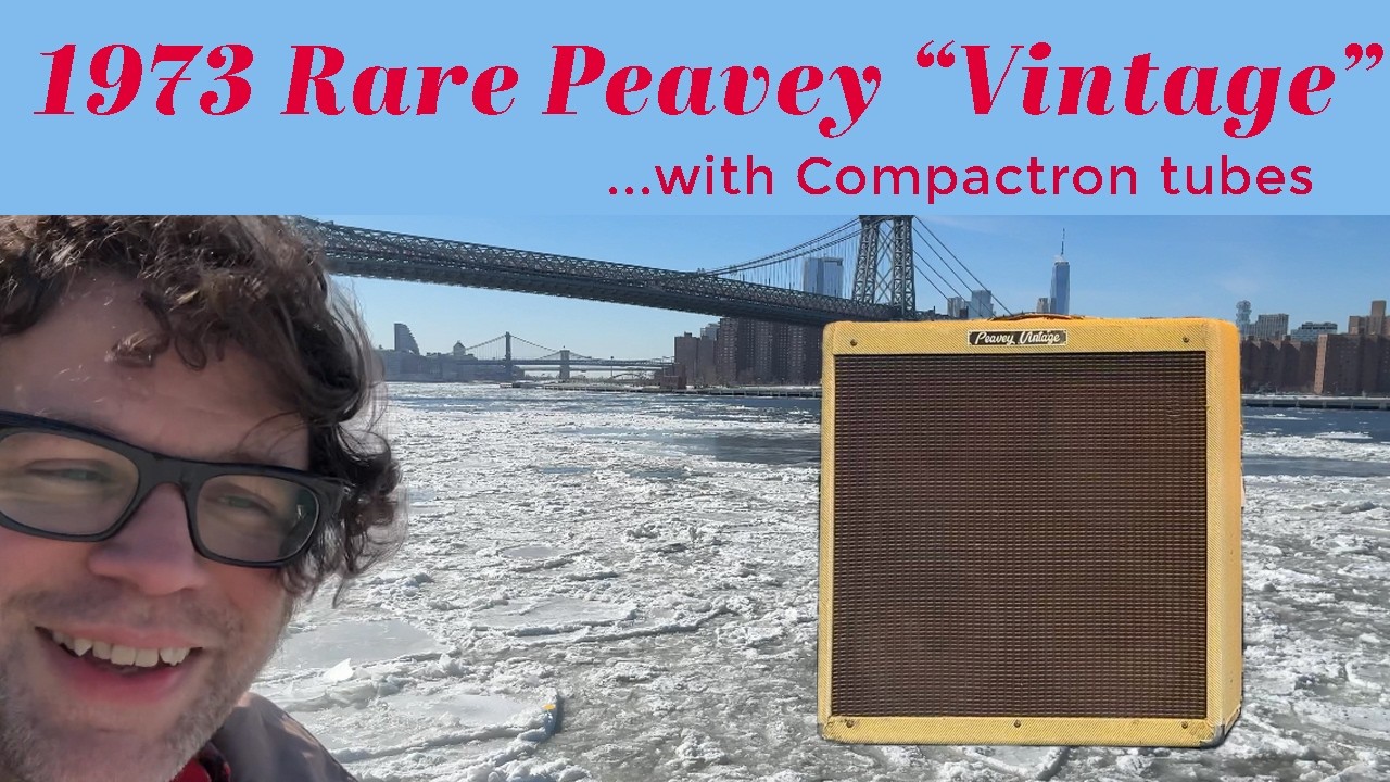 Редкий винтажный комбинированный усилитель Peavey мощностью 100 Вт и ламповый компактрон!