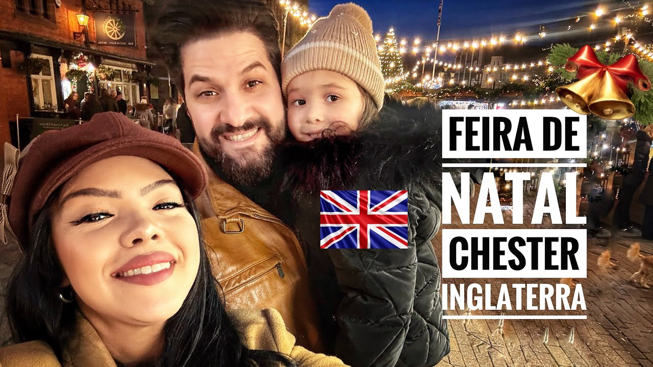 Vlog- Feira de Natal na cidade de Chester, Inglaterra.