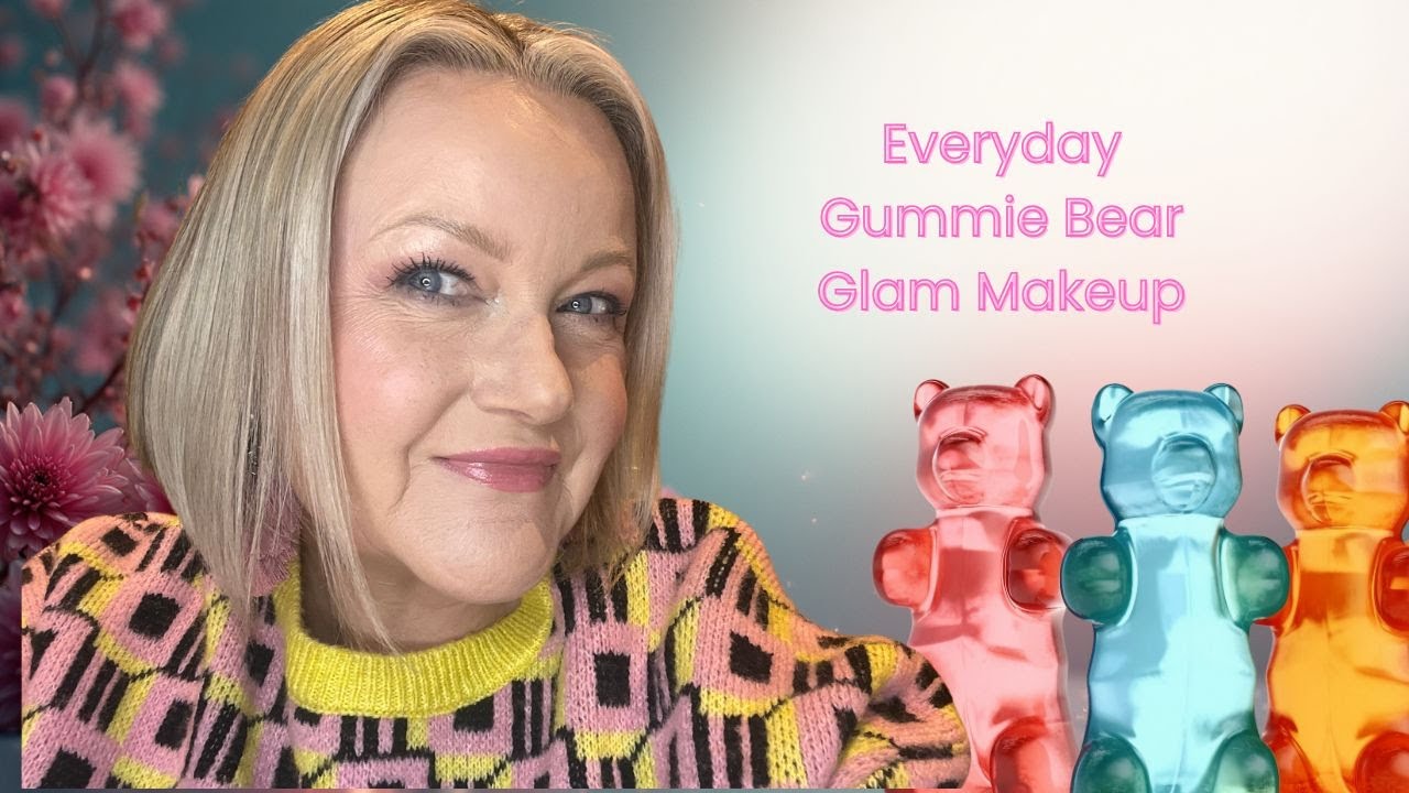 Gummie Bear Glam Makeup Look on my 52 Year-Old Face!