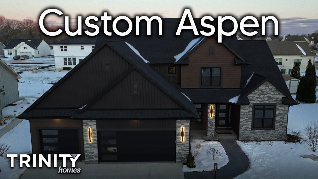 Custom Aspen Two-Story Home Design - By Trinity Homes Builders, WI