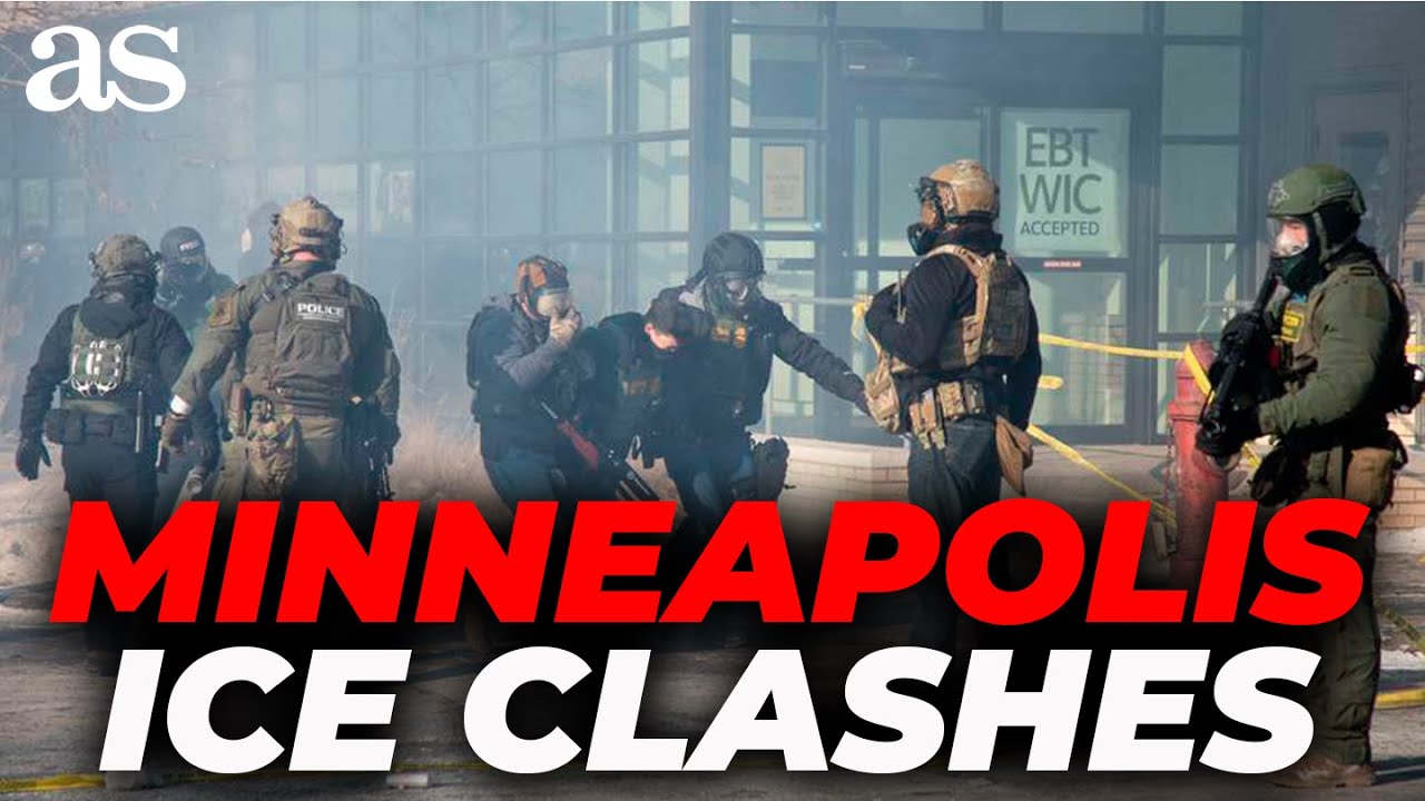 MINNEAPOLIS turns into WAR ZONE: SHOCKING aerial footage shows ICE CLASHES