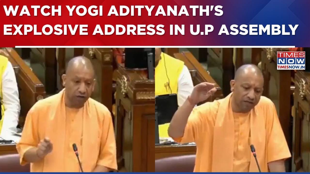 Yogi Adityanath Presents U.P Govt's Report Card In State Assembly; Takes Sharp Jibes On SP, Congress