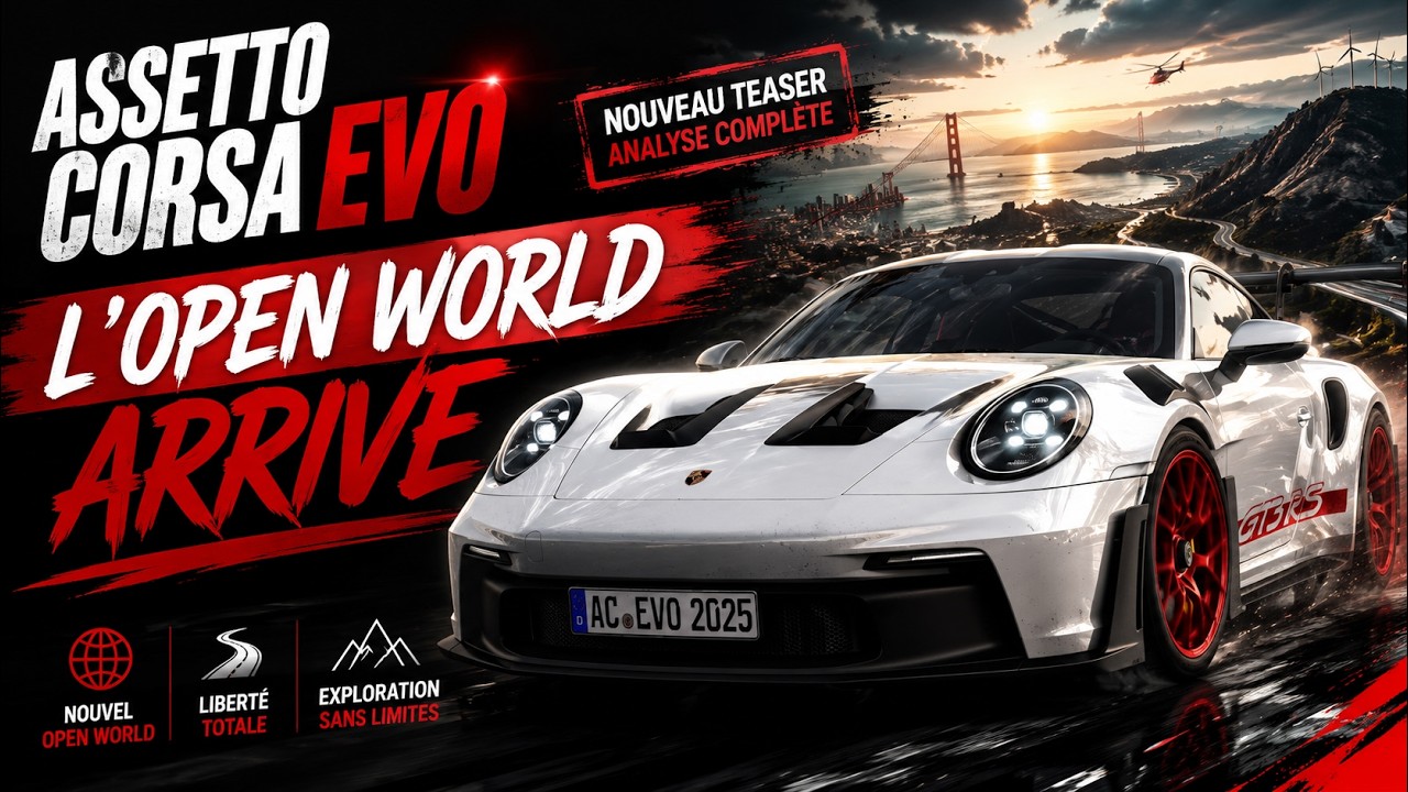 Assetto Corsa Evo - On découvre ensemble le nouveau teaser avec l'open World...