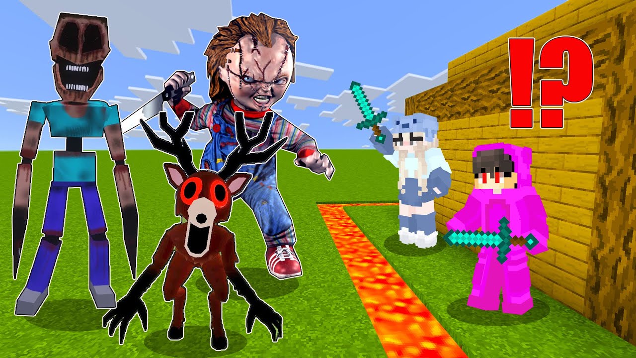 Scary Giant Monsters vs The Most Secure House in Minecraft (Tagalog)