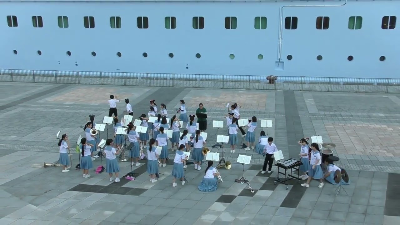 客船出港セレモニーSpectrum of the Seas戸町中学校吹奏楽部20240925