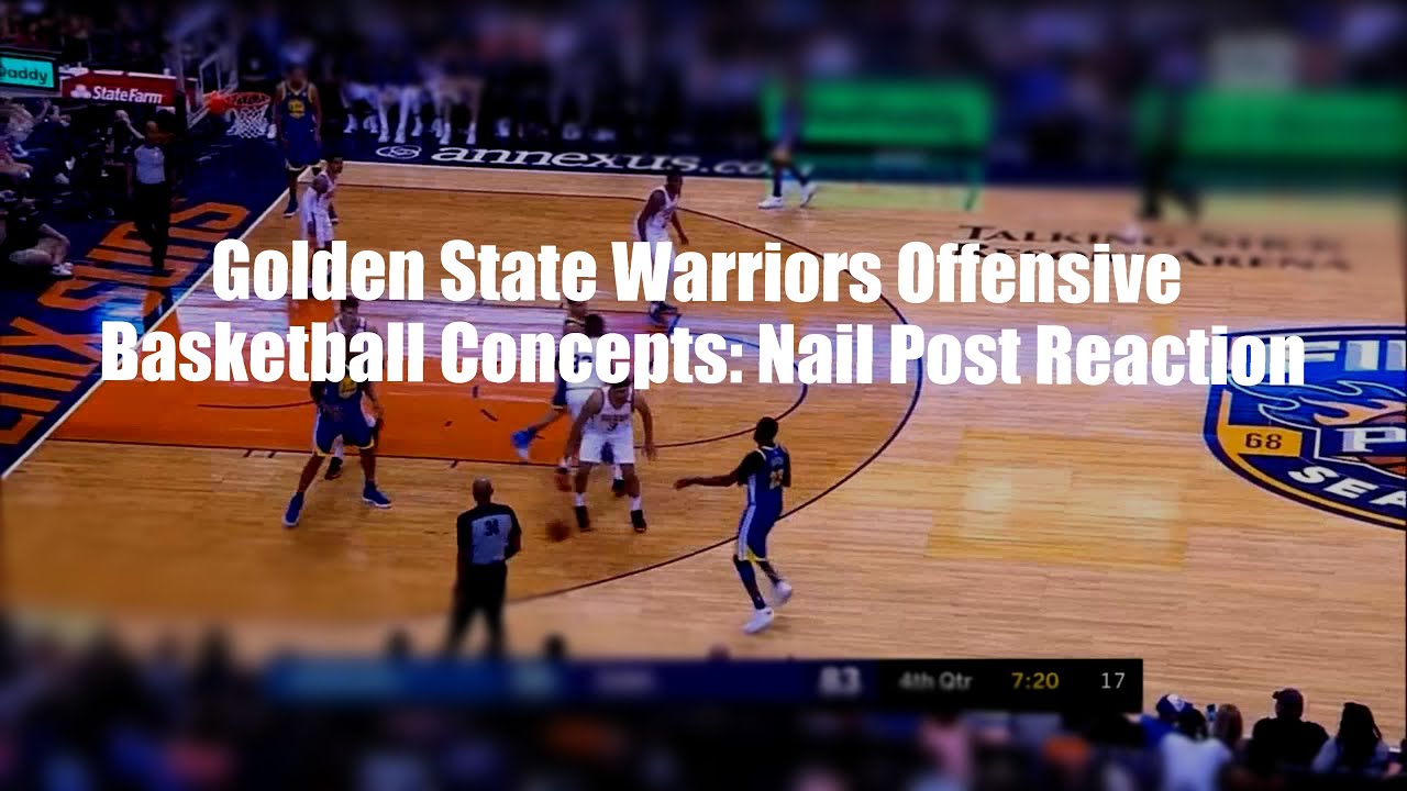 Golden State Warriors Offensive Basketball Concepts: Nail Post Reaction