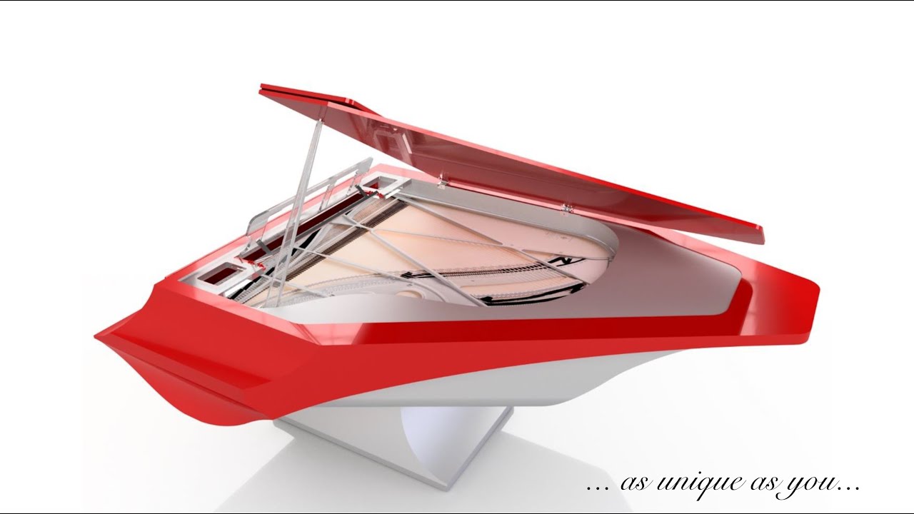 Fazioli M  Liminal Piano Red Black Cream
