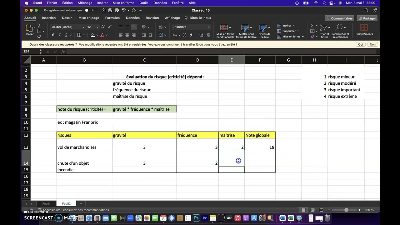Gestion op&eacute;rationnelle, BTS MCO, CHAP 9 = risques