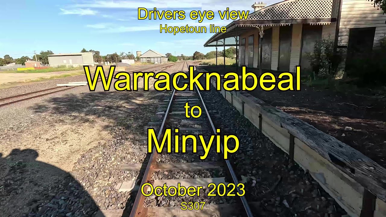 Drivers eye view, Warracknabeal to Minyip, Oct 2023