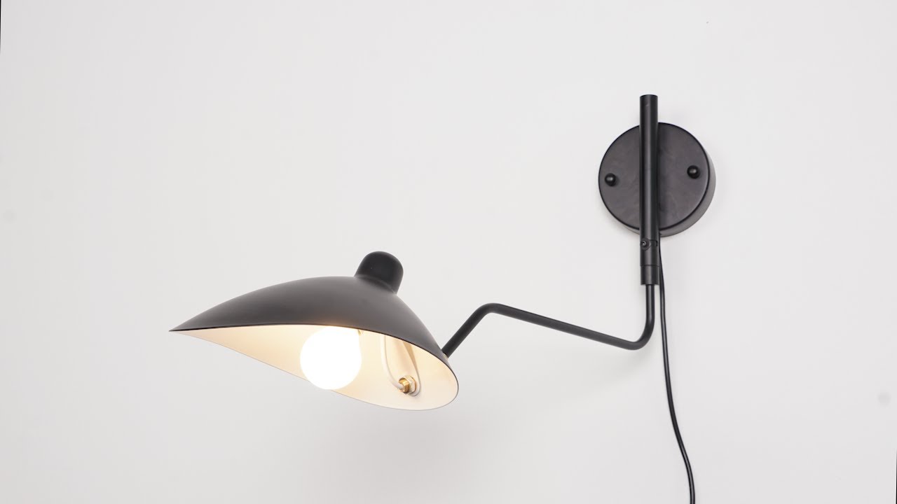 Serge Mouille Plug In Wall Lamp