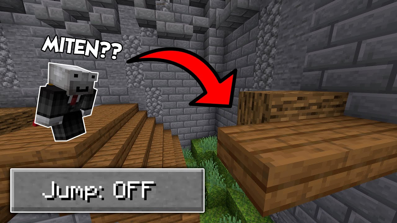 MINECRAFT, mutta en saa HYPÄTÄ