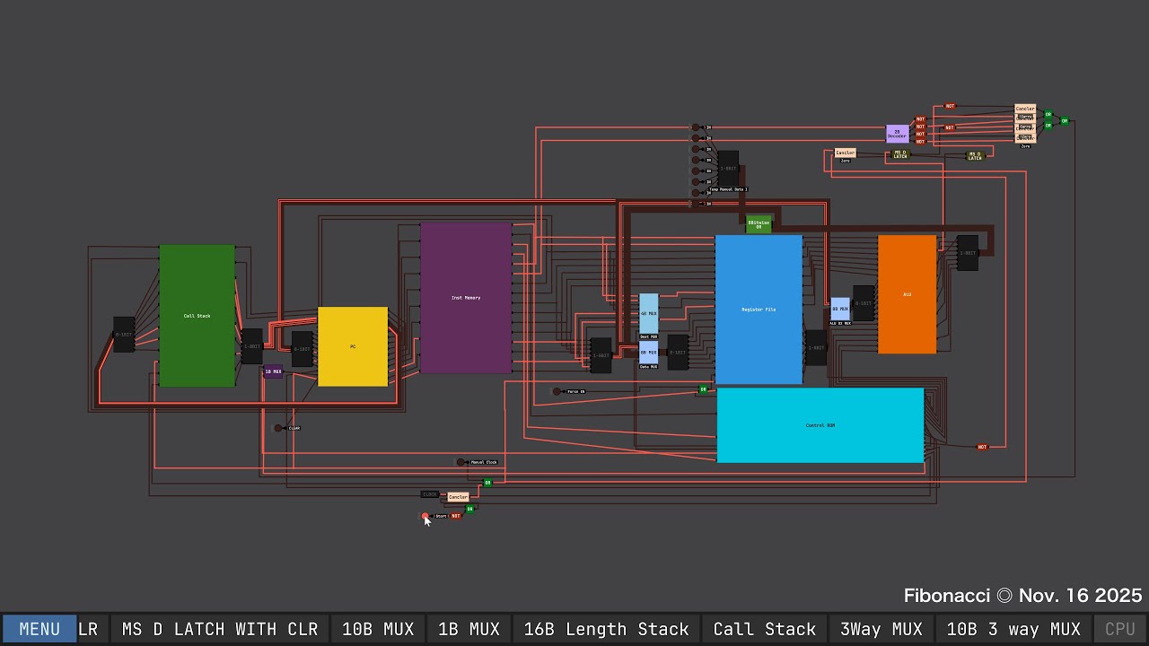 A 12-year-old independently created a Turing-complete 8-bit CPU (successfully running the Fibonacci)
