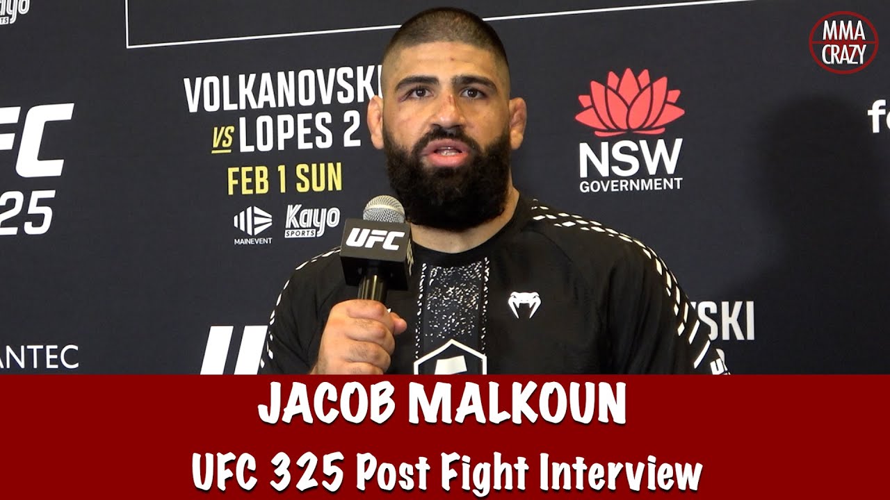 Jacob Malkoun reveals he could hear Daniel Cormier commentary 