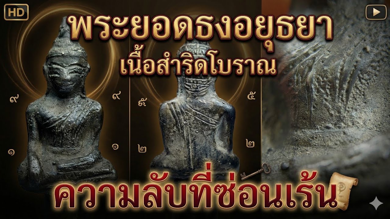 พระยอดธงอยุธยา ตรวจพิสูจน์โลหะ300ปี
