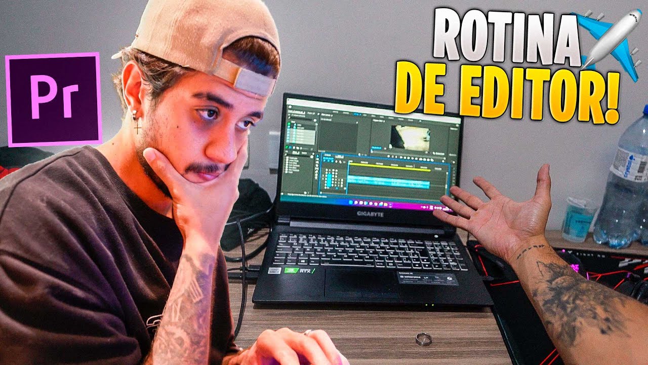 MINHA ROTINA de EDITOR DE V&Iacute;DEOS para YOUTUBERS VIAJANDO (PARTE 5)