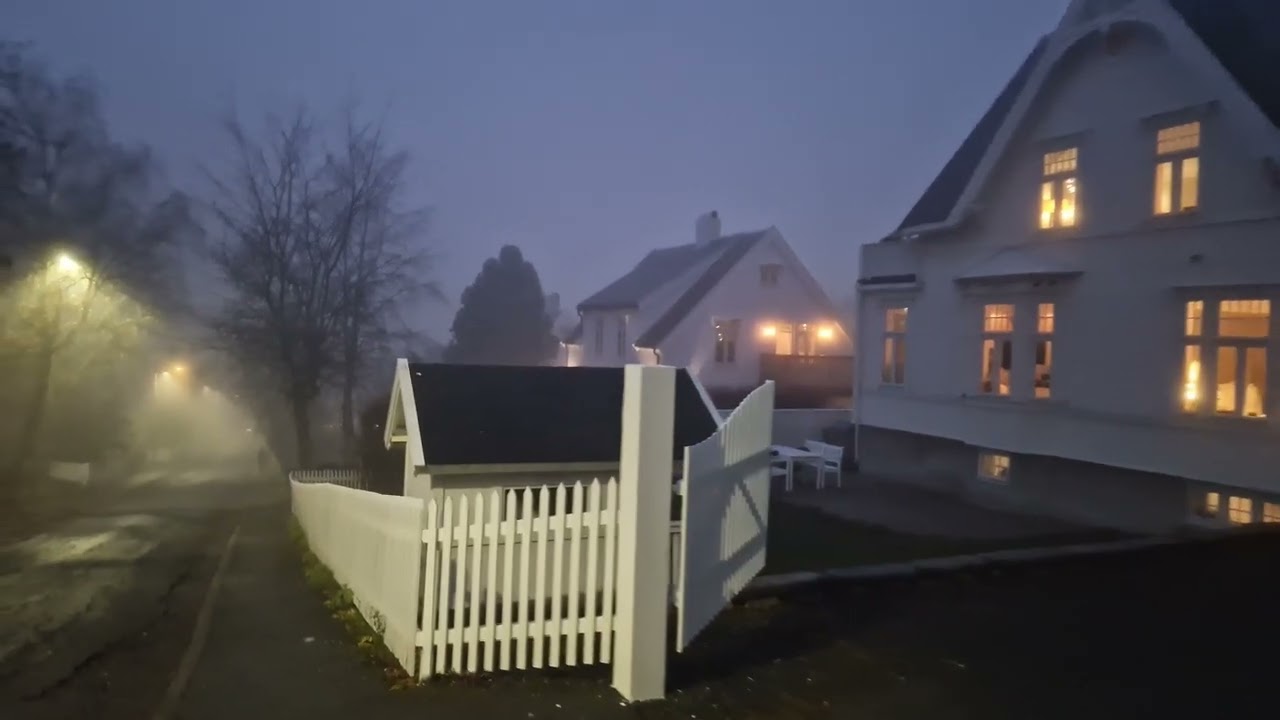 Exploring Trondheim, Norway In The Fog - November 11th 2024-Part1