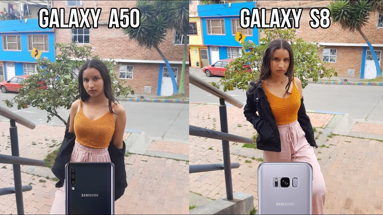 Samsung Galaxy A50 vs Samsung Galaxy S8 CAMARA TEST Foto & Video ¿Cual Es Mejor?