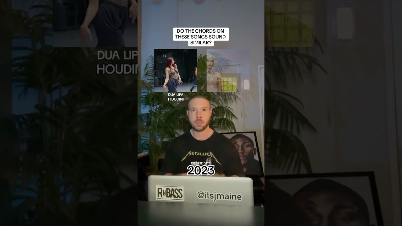 Do The Chords On These Songs Sound Similar? Dua Lipa &ldquo;Houdini&rdquo; & No Doubt #shorts #dualipa
