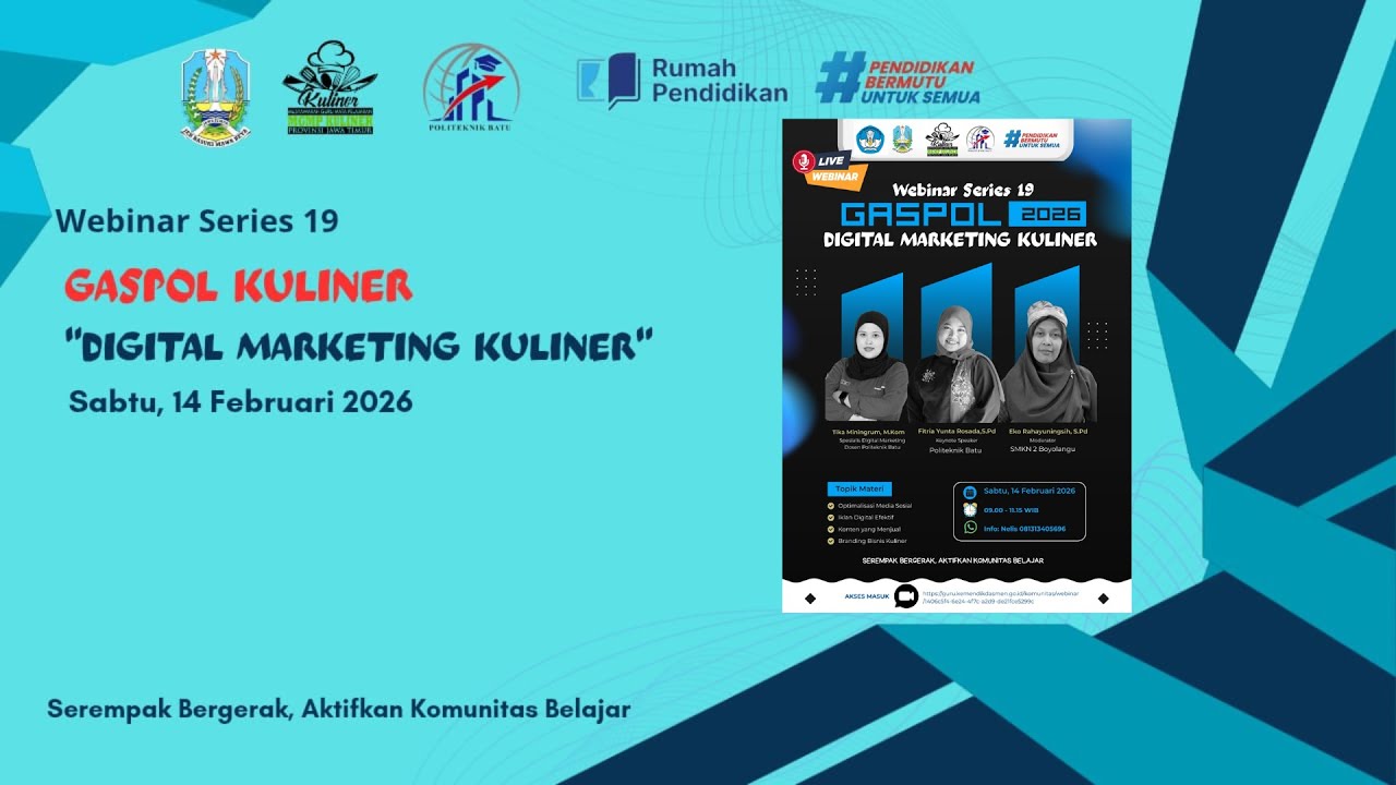 WEBINAR SERIES 19 GASPOL KULINER 2026 DIGITAL MARKETING KULINER