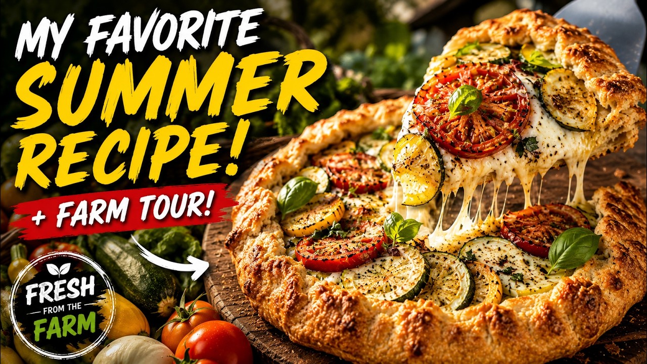 My Favorite Summer Vegetable Galette Recipe + Tour of My Favorite Local Farm!
