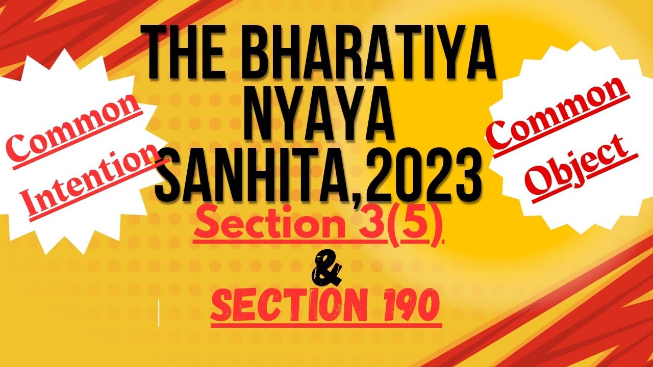 Common intention and common object under BNS | Common intention v.Common object | Sec 3(5)&Sec 190