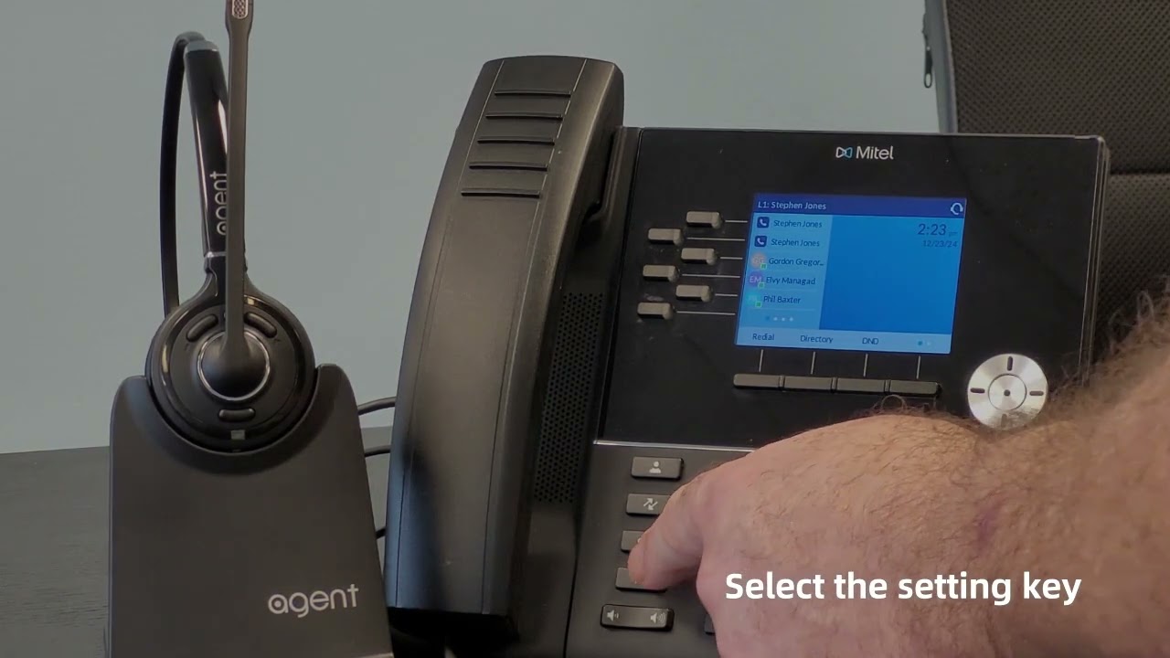 Agent EHS (Electronic Hook Switch) - Remote Answer Feature -  Setup for Mitel Desk Phones