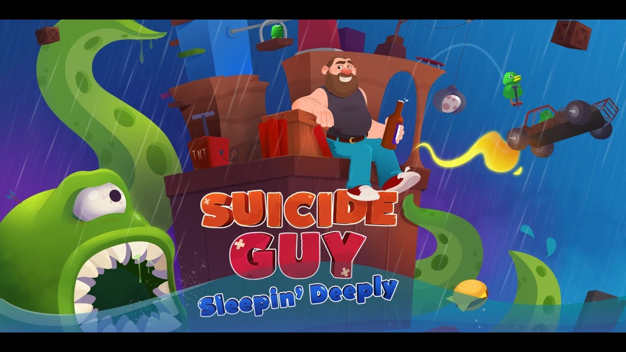 Homme Saoul VS Crotte de Nez Géante Suicide Guy Sleepin' Deeply 1