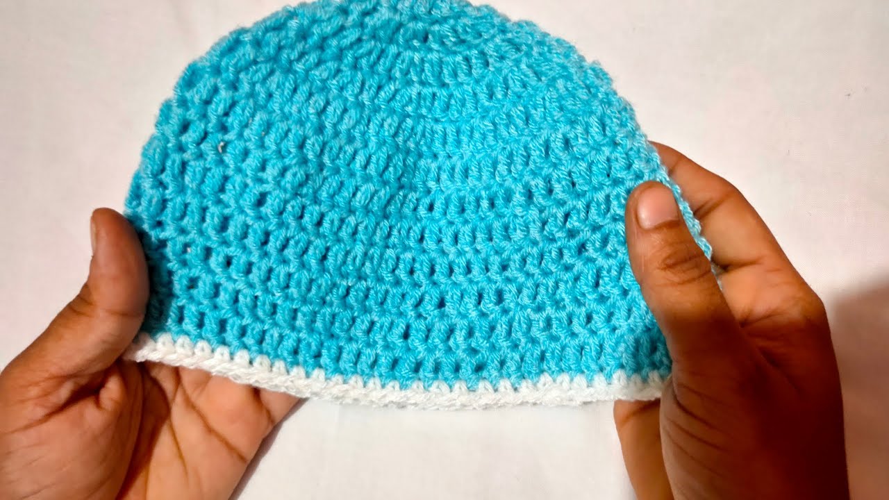 Easy crochet baby hat/0-3 months tamil #8