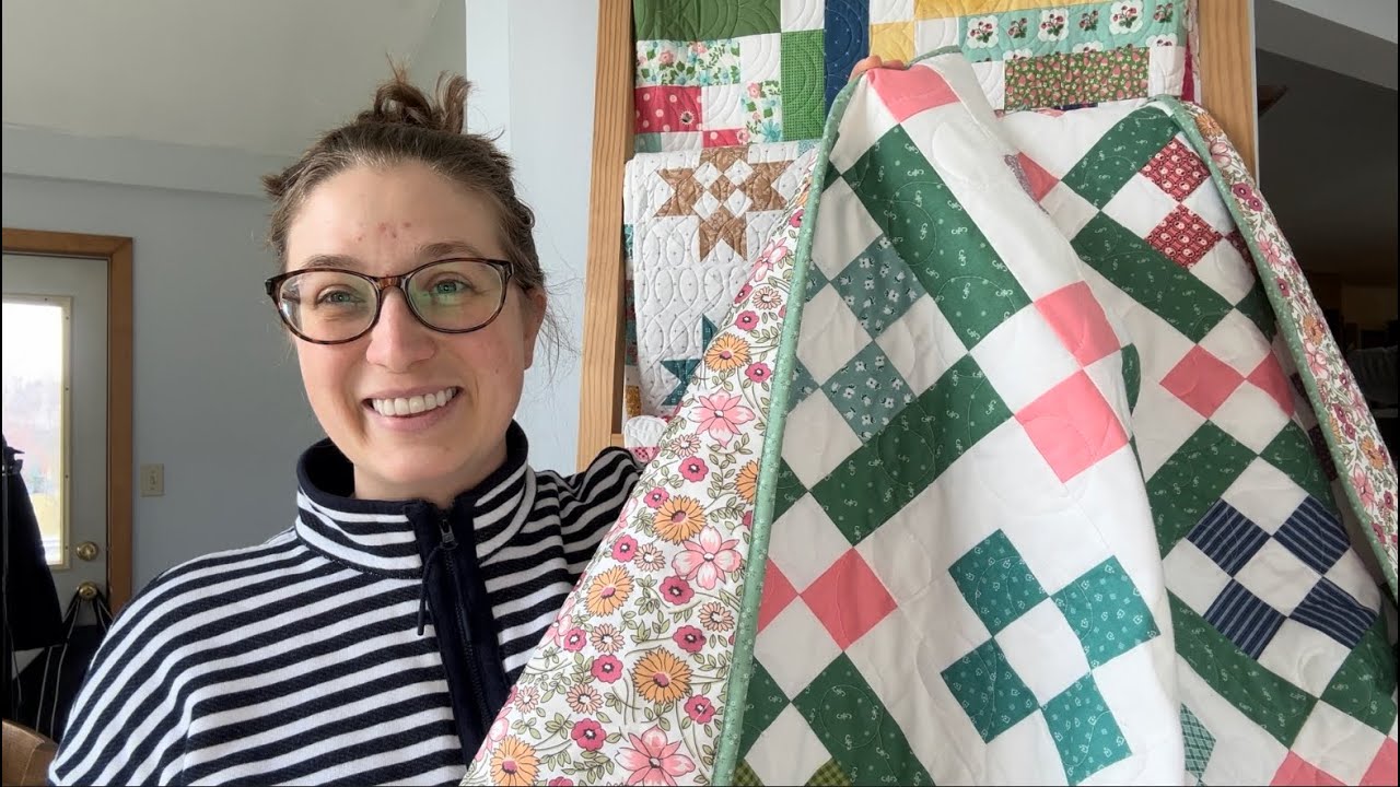 Как скрепить одеяло на машинке, как сделать подгибку для одеяла — Nona Quilt Along, неделя 9